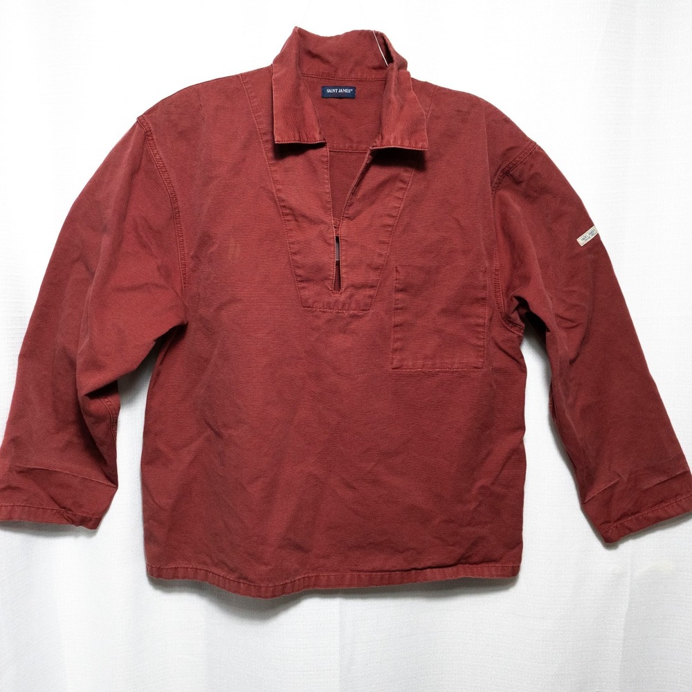 Saint James Nemo French Sailor Jacket Men's/Fishermans Breton Smock XXL Workwear